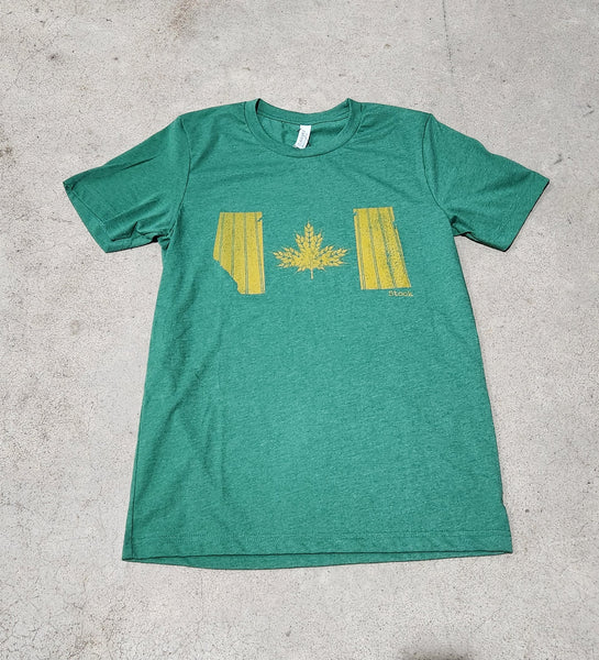 Sasky Green Wheatle Leaf Tee