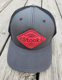 Red on Charcoal Stook Hat