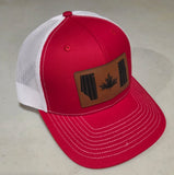 Red and White Wheatle Snapback Hat