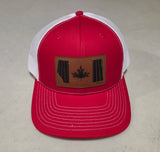 Red and White Wheatle Snapback Hat