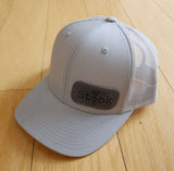 Silver and Grey Snapback Trucker Hat