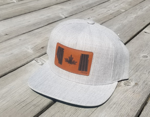 Grey Wheatle Leaf Snapback Hat