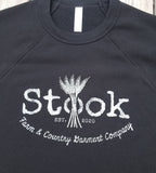 Stook Logo Fleece Sweatshirt- Black