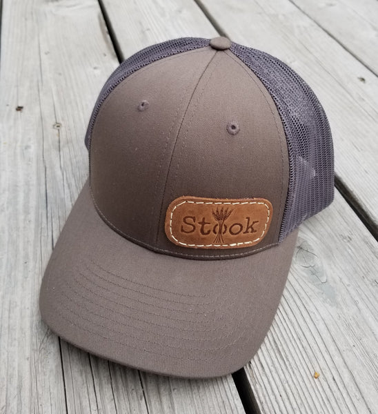 Chocolate Brown Snapback Trucker with Leather Patch