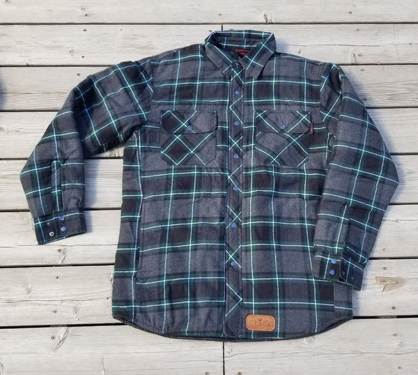 Green/Charcoal Plaid Flannel  **BY ORDER ONLY