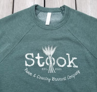 Stook Logo Fleece Sweatshirt- Alpine Green
