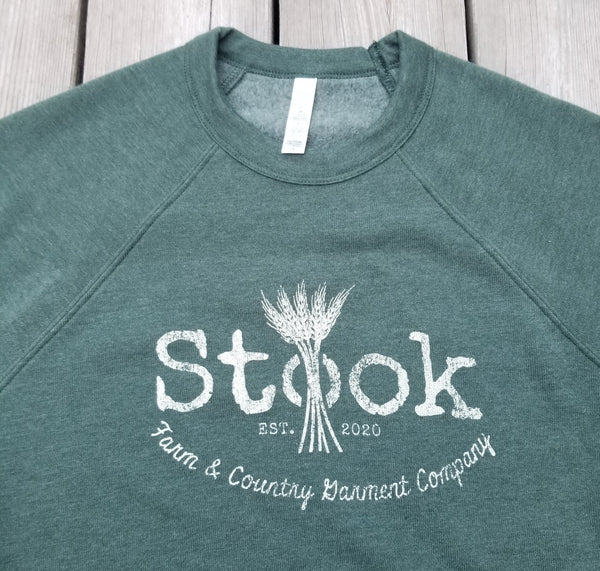 Stook Logo Fleece Sweatshirt- Alpine Green – Stook Garment Company