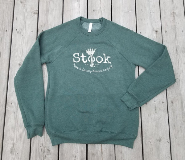 Stook Logo Fleece Sweatshirt- Alpine Green