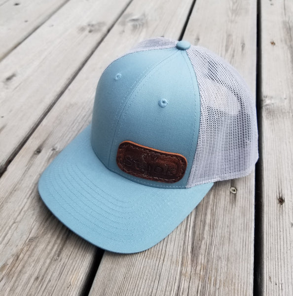 Smoke Blue/Grey Snapback Trucker Hat