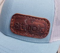 Smoke Blue/Grey Snapback Trucker Hat